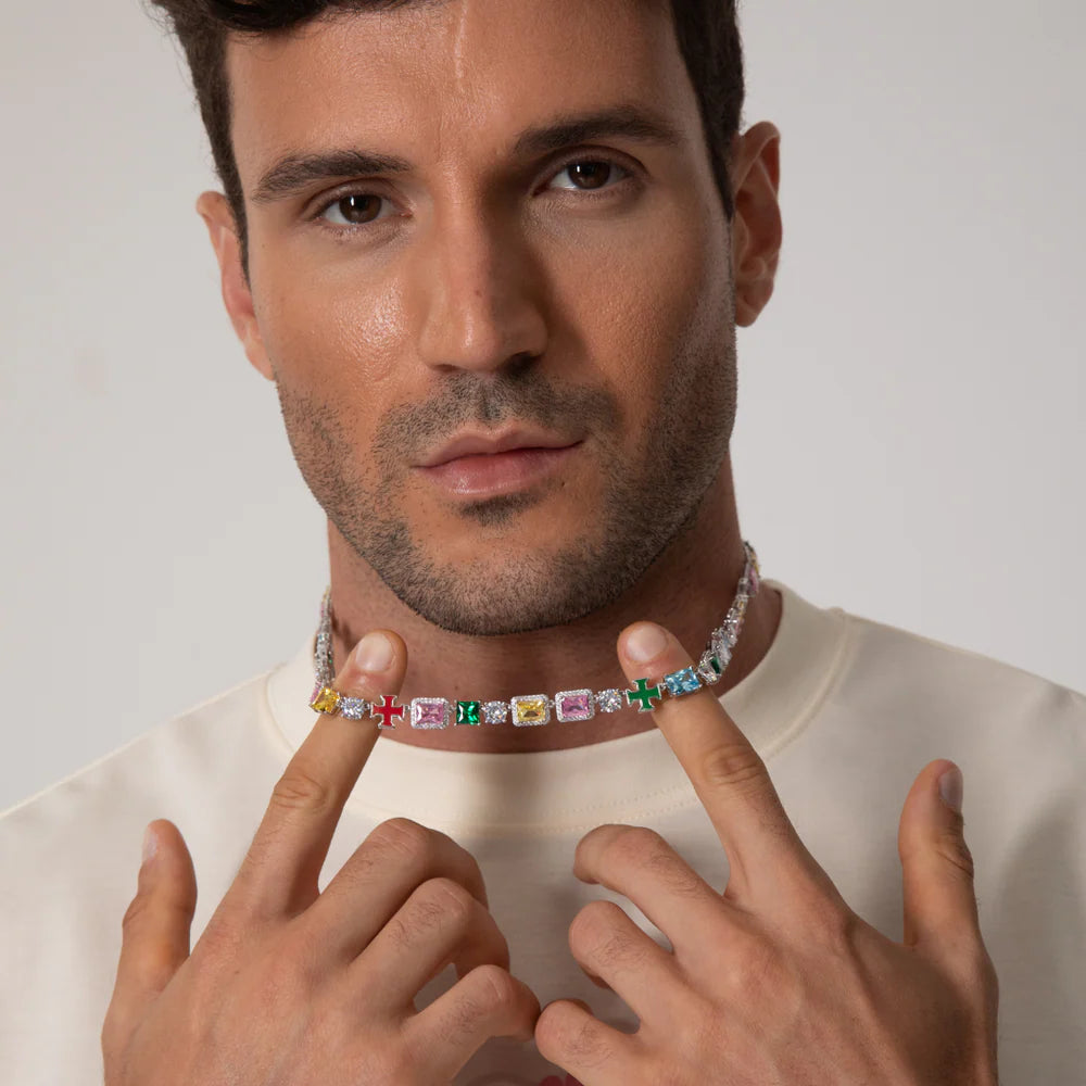 CROSS & GEMSTONES SET