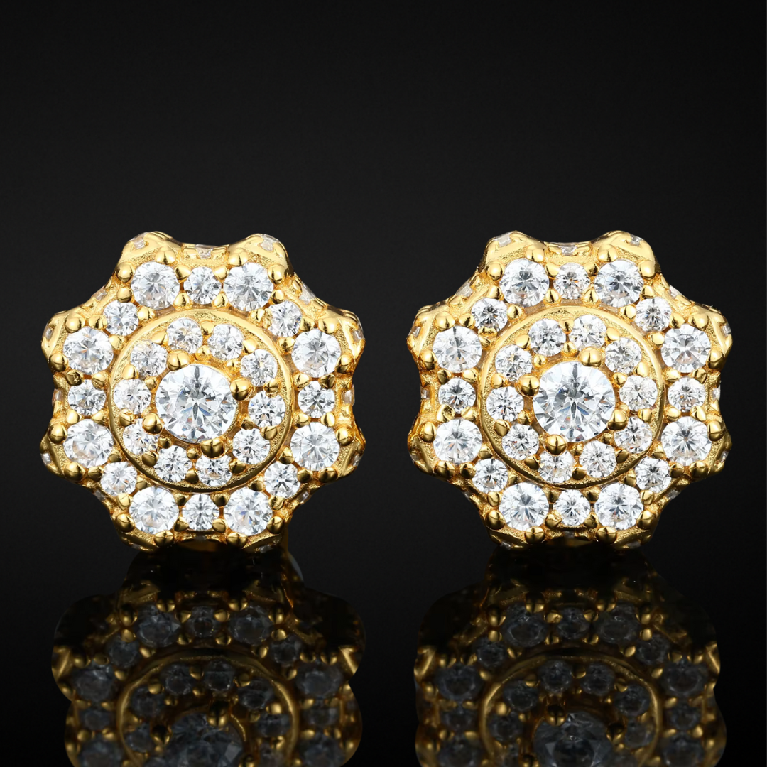 Fleur Blanche Studs