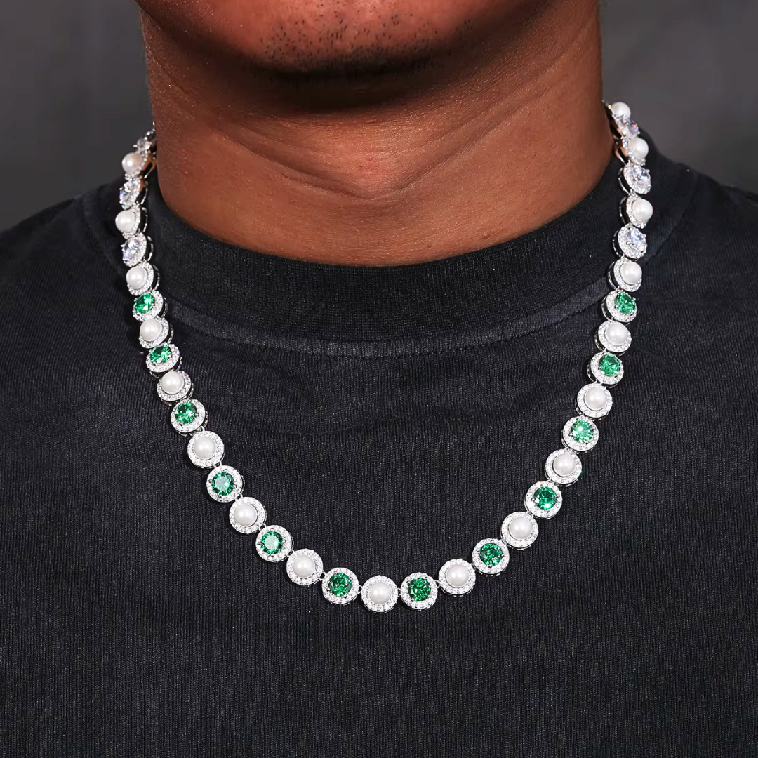 Perle Émeraude Chain