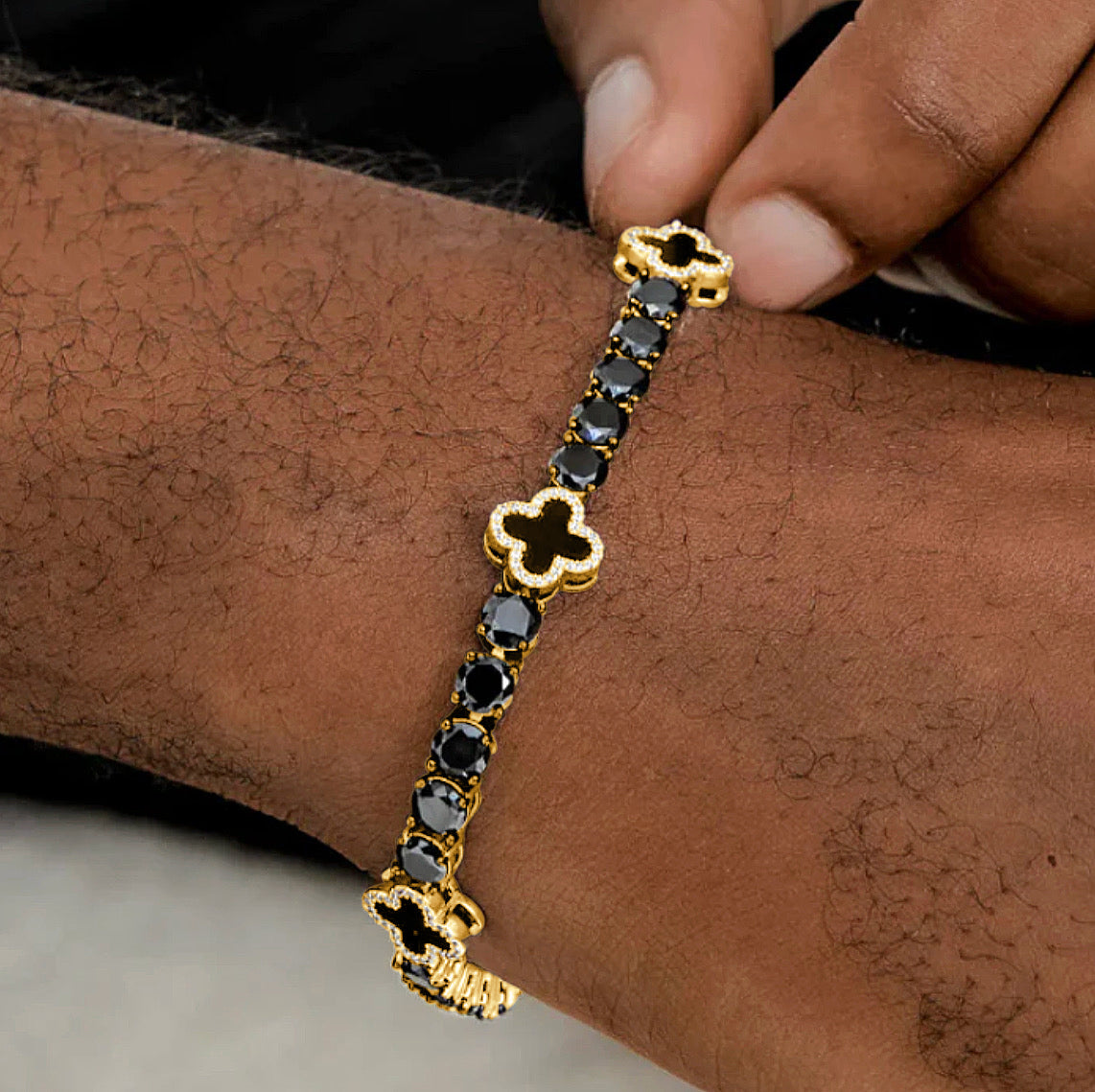 Clover Noir Lumière Bracelet