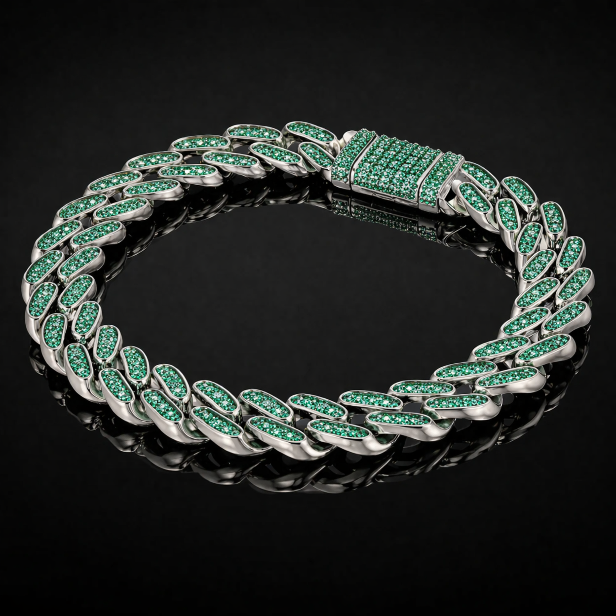Curb Émeraude Bracelet