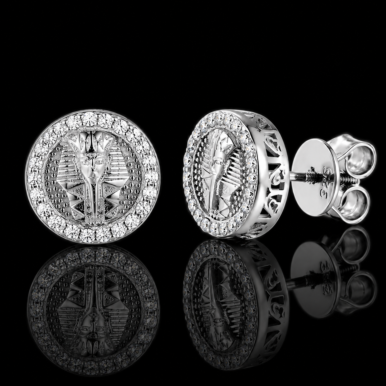 MOISSANITE PHARAOH EARRINGS