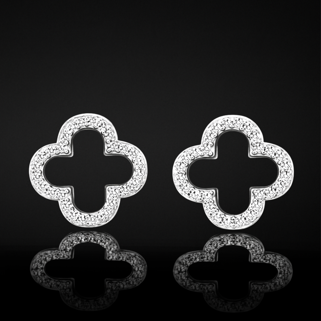 Clover Noir Earrings