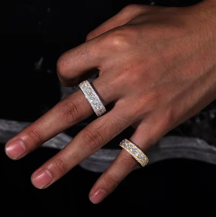 MOISSANITE ETERNITY RING - WHITE GOLD - Sant Leclère