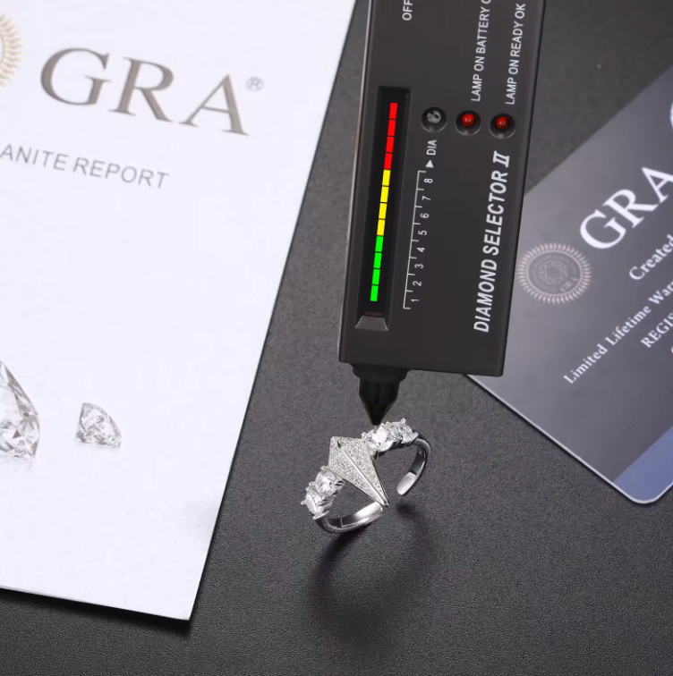 MOISSANITE PANTHER RING - WHITE GOLD - Sant Leclère