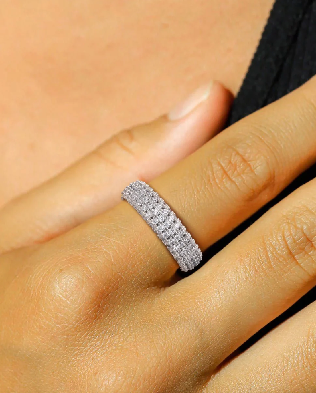 MOISSANITE ARCTIC RING - WHITE GOLD - Sant Leclère
