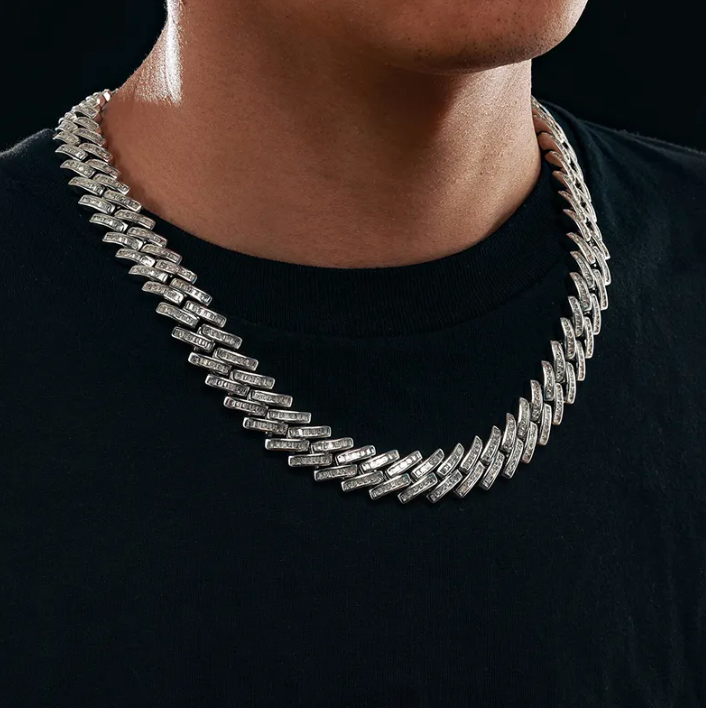 MOISSANITE DIAMOND MIAMI CUBAN - 18K GOLD 14MM - Sant Leclère