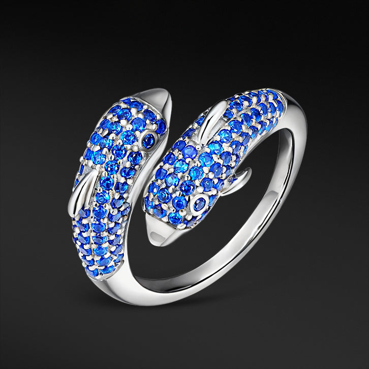 Dolphino Bond Ring - White Gold - Sant Leclère