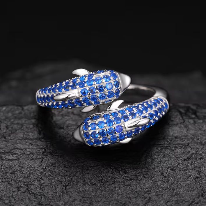 Dolphino Bond Ring - White Gold - Sant Leclère