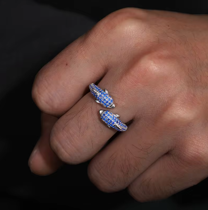 Dolphino Bond Ring - White Gold - Sant Leclère