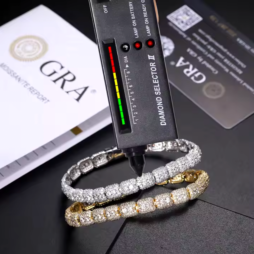 MOISSANITE BEAD BRACELET