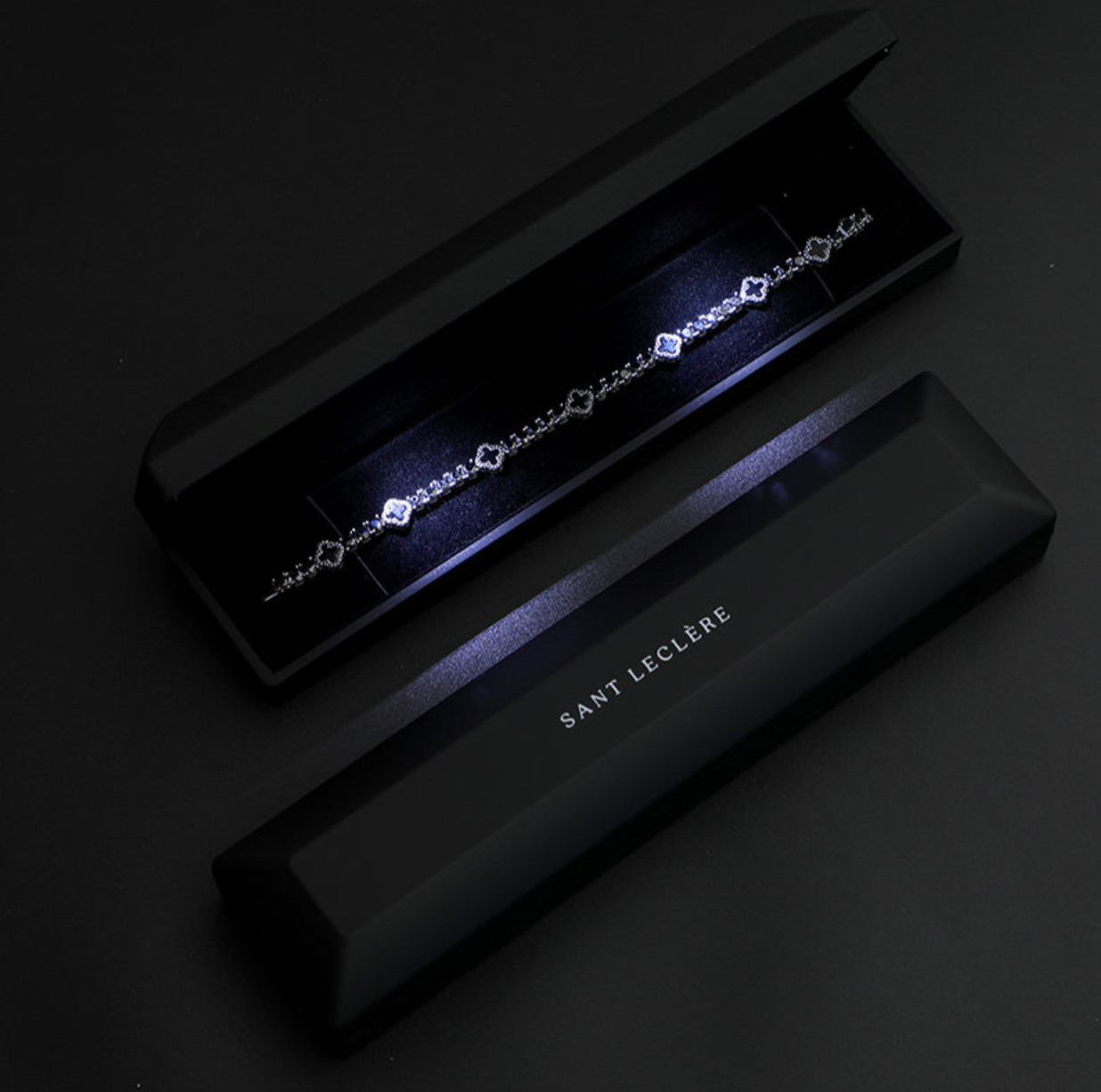 Rosé Clover Noir Bracelet