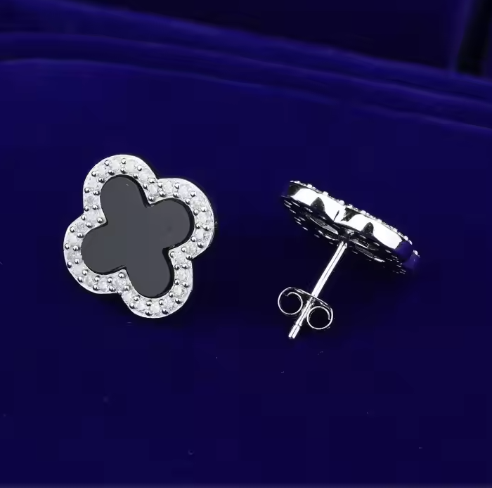 Clover Noir Earrings