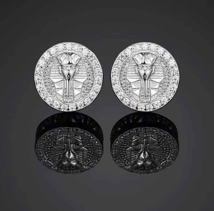 MOISSANITE PHARAOH EARRINGS