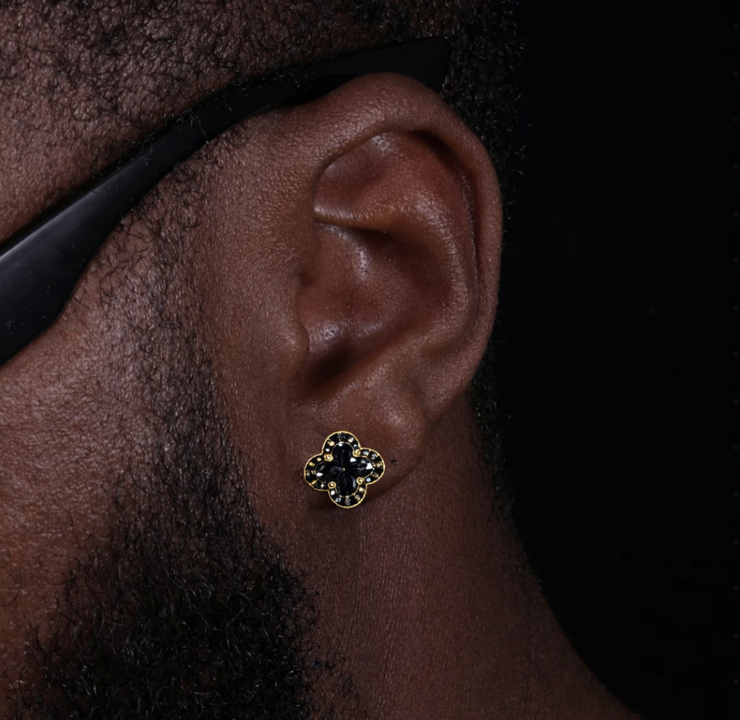 Maison Clover Noir Suprême Earrings