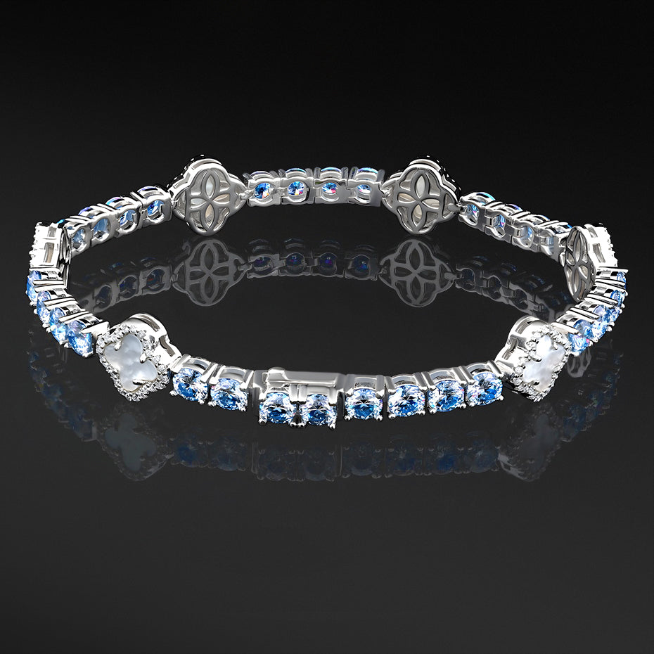 Arctic Bleu Motif Bracelet