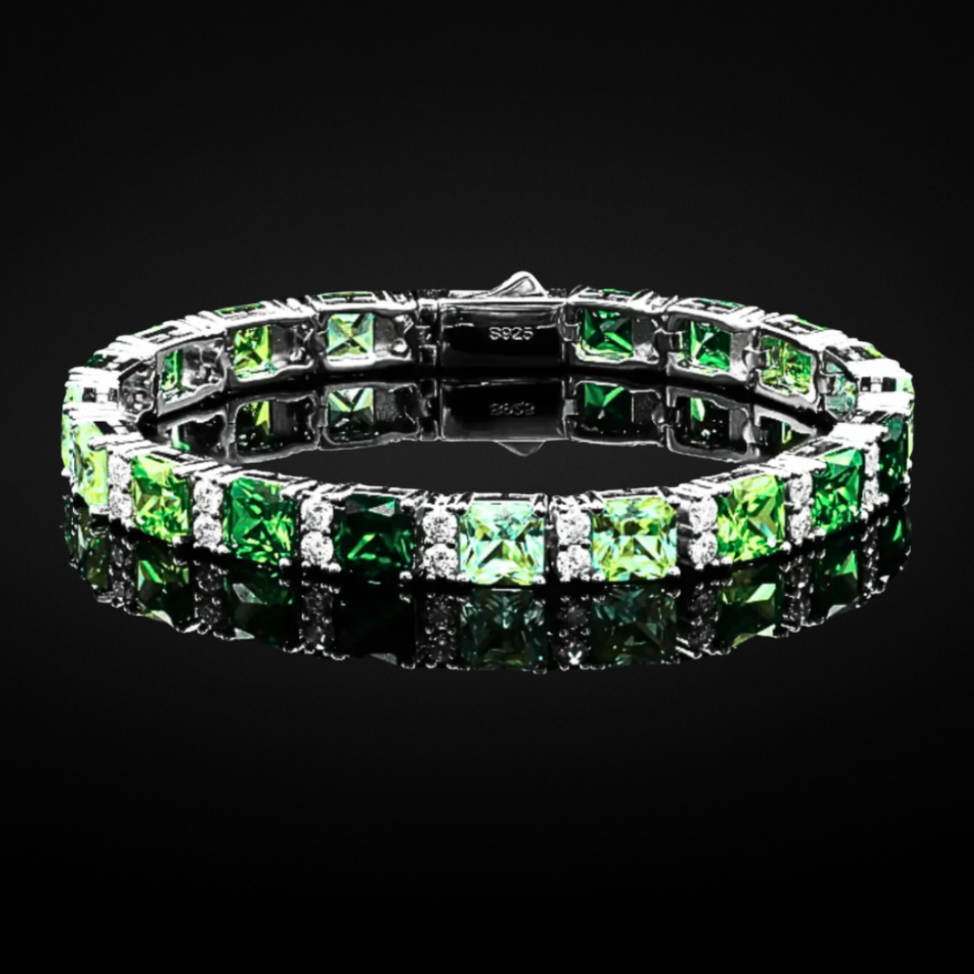 MOISSANITE EMERALD GREEN BRACELET