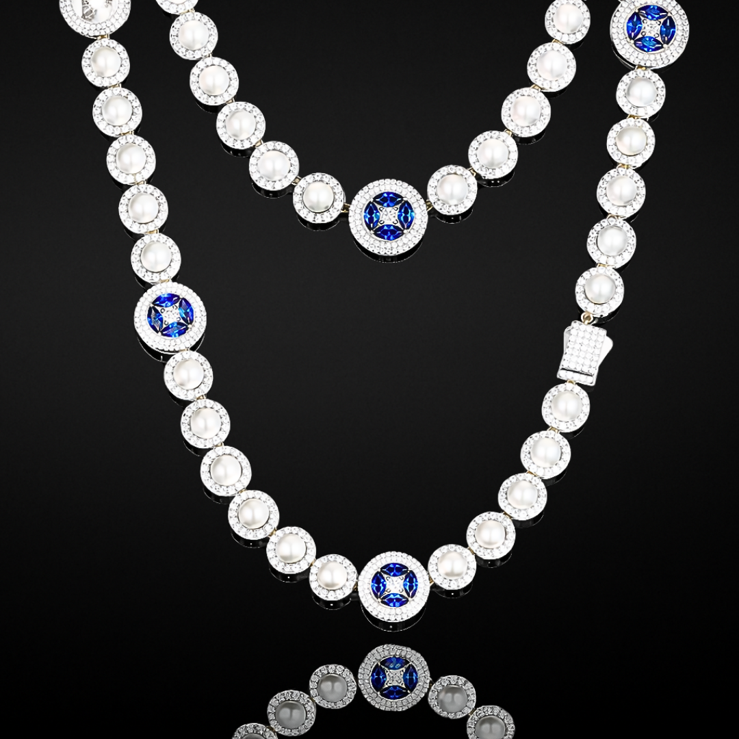 Perle Étoile Bleue Chain