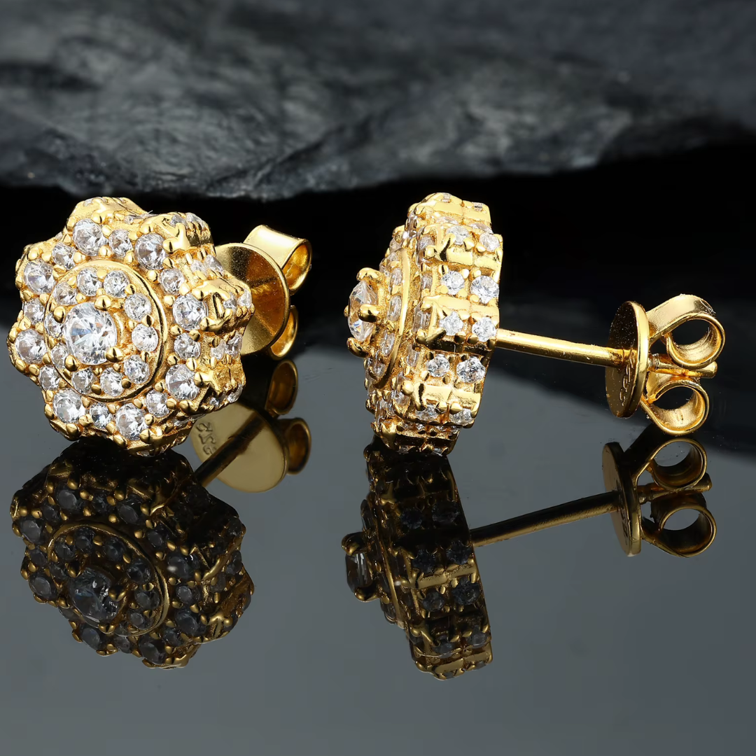 Fleur Blanche Studs