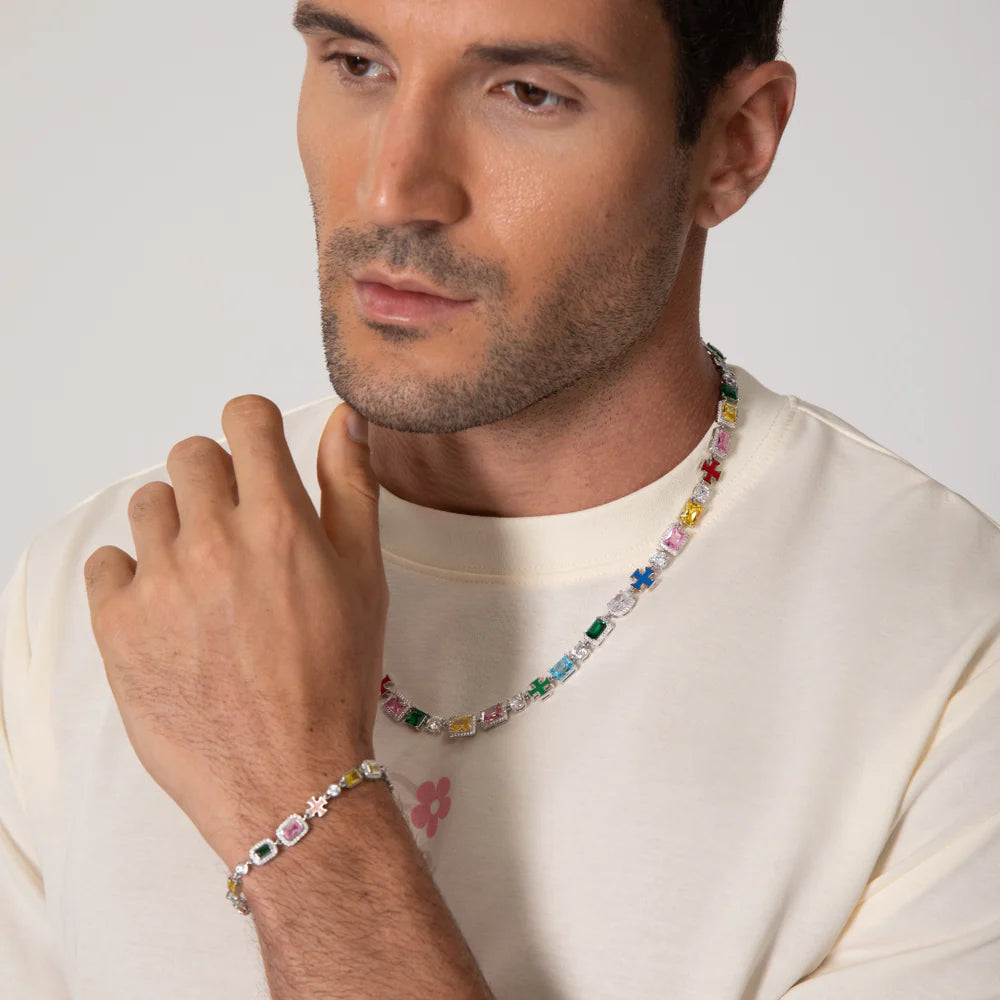 CROSS & GEMSTONES SET