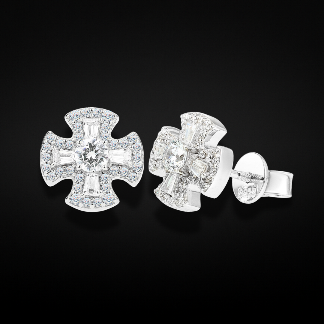Petit Croix Studs