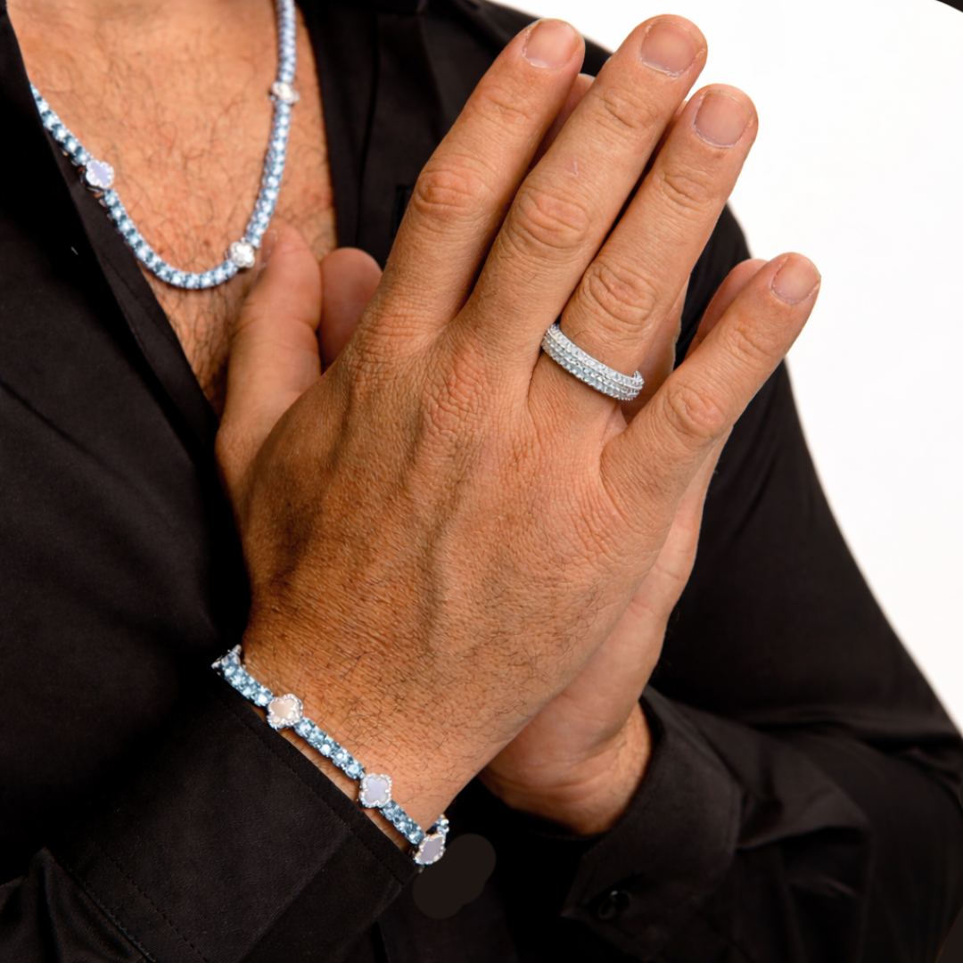 Arctic Bleu Motif Bracelet