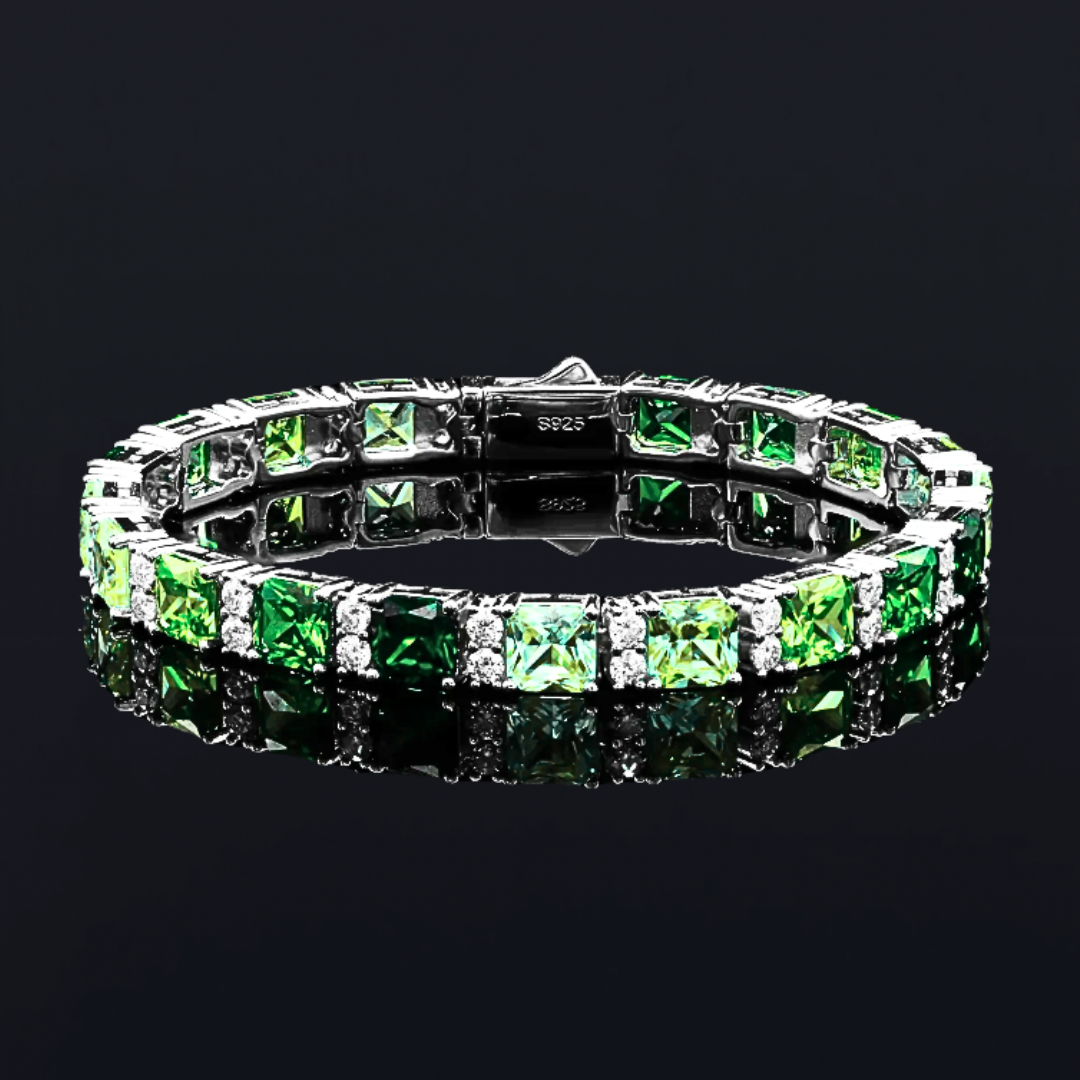 MOISSANITE EMERALD GREEN BRACELET
