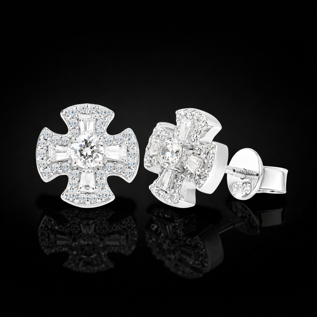 Croix Icone Studs