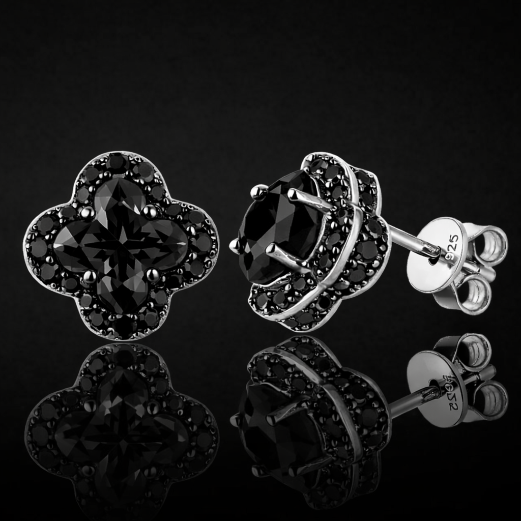 Maison Clover Noir Suprême Earrings