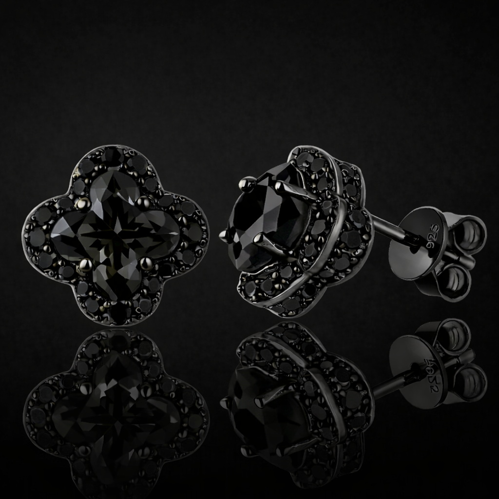 Maison Clover Noir Suprême Earrings