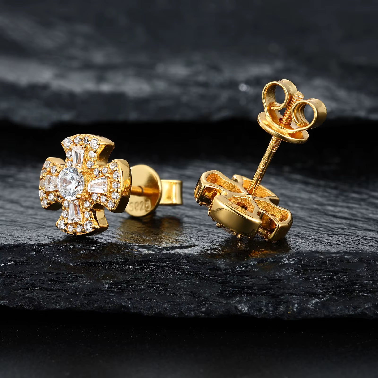 Petit Croix Studs