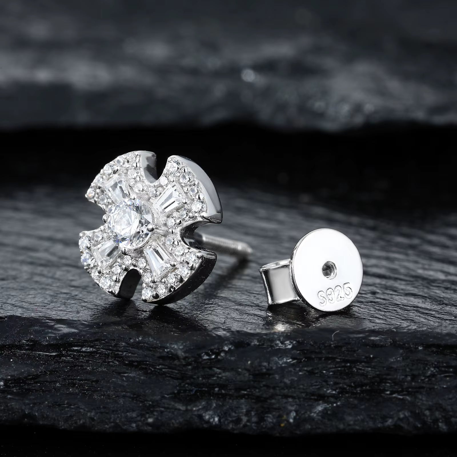 Petit Croix Studs
