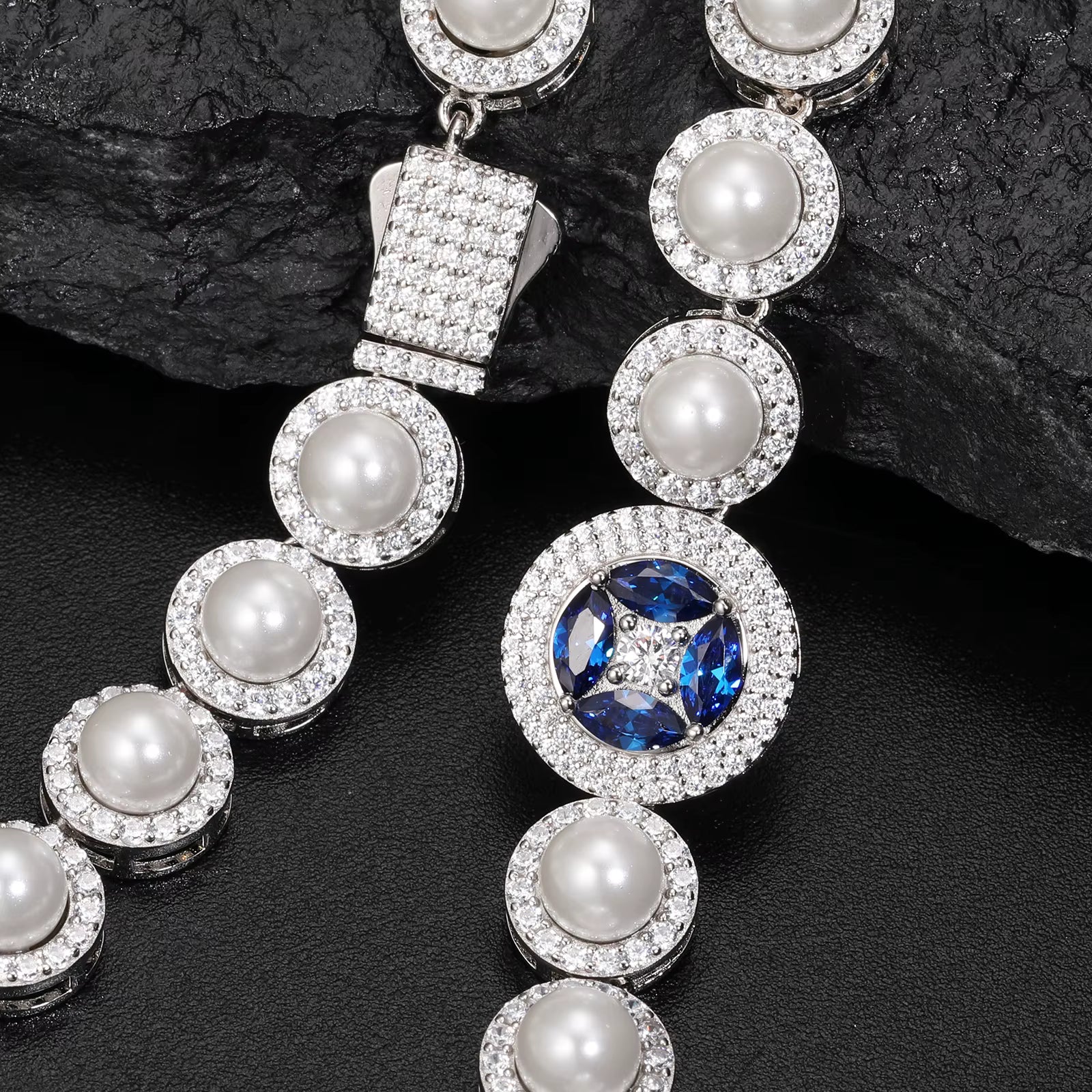 Perle Étoile Bleue Chain