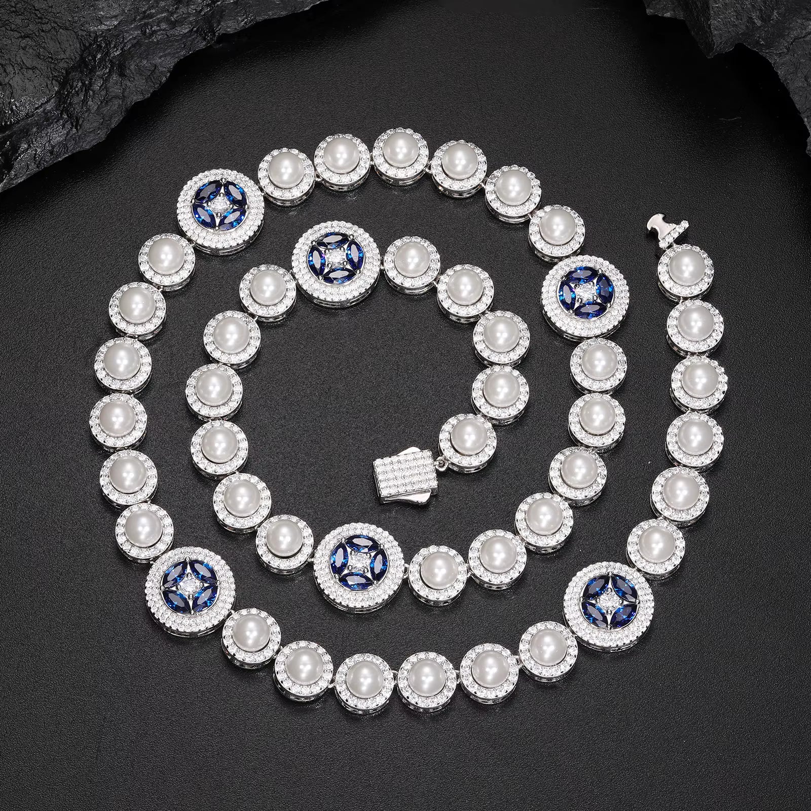 Perle Étoile Bleue Chain