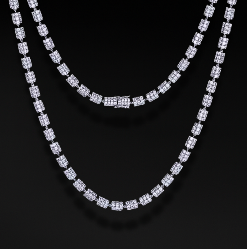 MOISSANITE ROYAL ÉCLAT LINK CHAIN - 7MM
