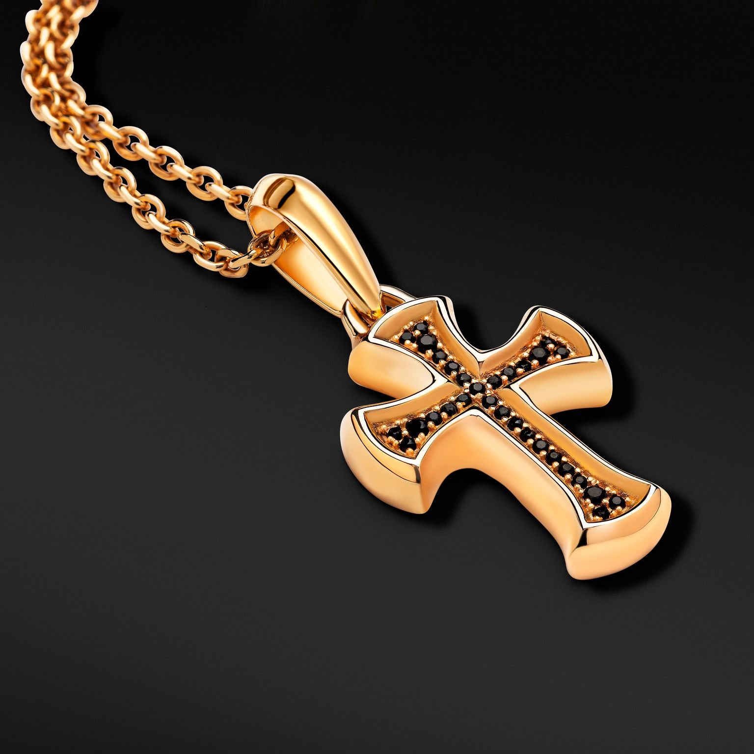 CHRISTIAN CROSS (GOLD/BLACK ICED) (LIMITED EDITION)